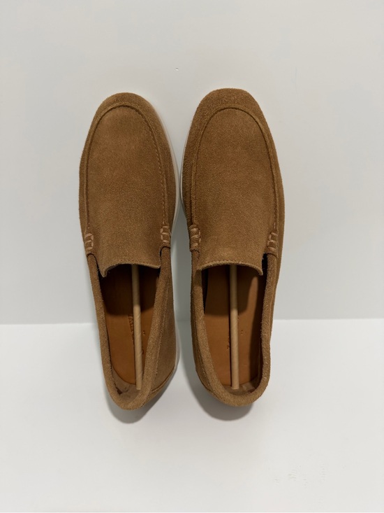 NEW Mens J. Crew Factory Tan Suede Venetian Loafers size 8.5 CS628 $220 main image 5